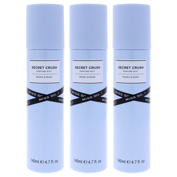 Secret Crush Perfume Mist by So…? for Women - 4.7 oz Mist - Pack of 3