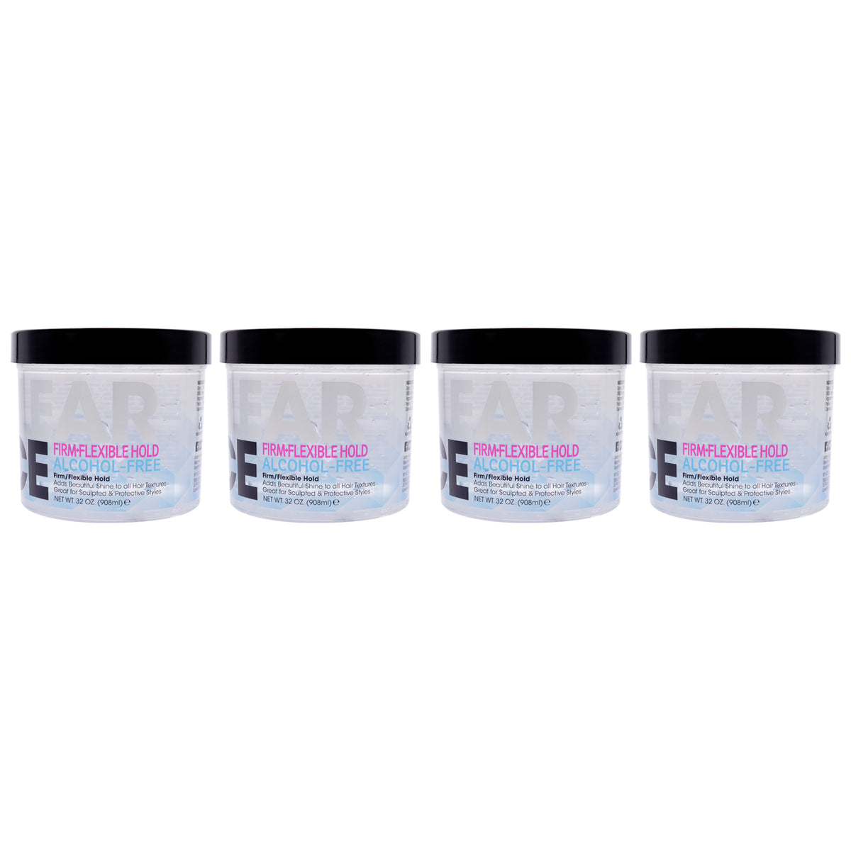 Pro Styl Clear Ice Gel by Ampro for Women - 32 oz Gel - Pack of 4