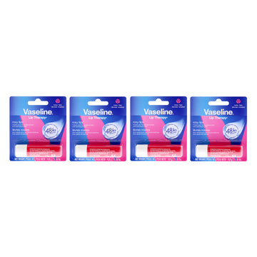 Lip Therapy Petroleum Jelly - Rosy by Vaseline for Women - 0.16 oz Lip Balm - Pack of 4