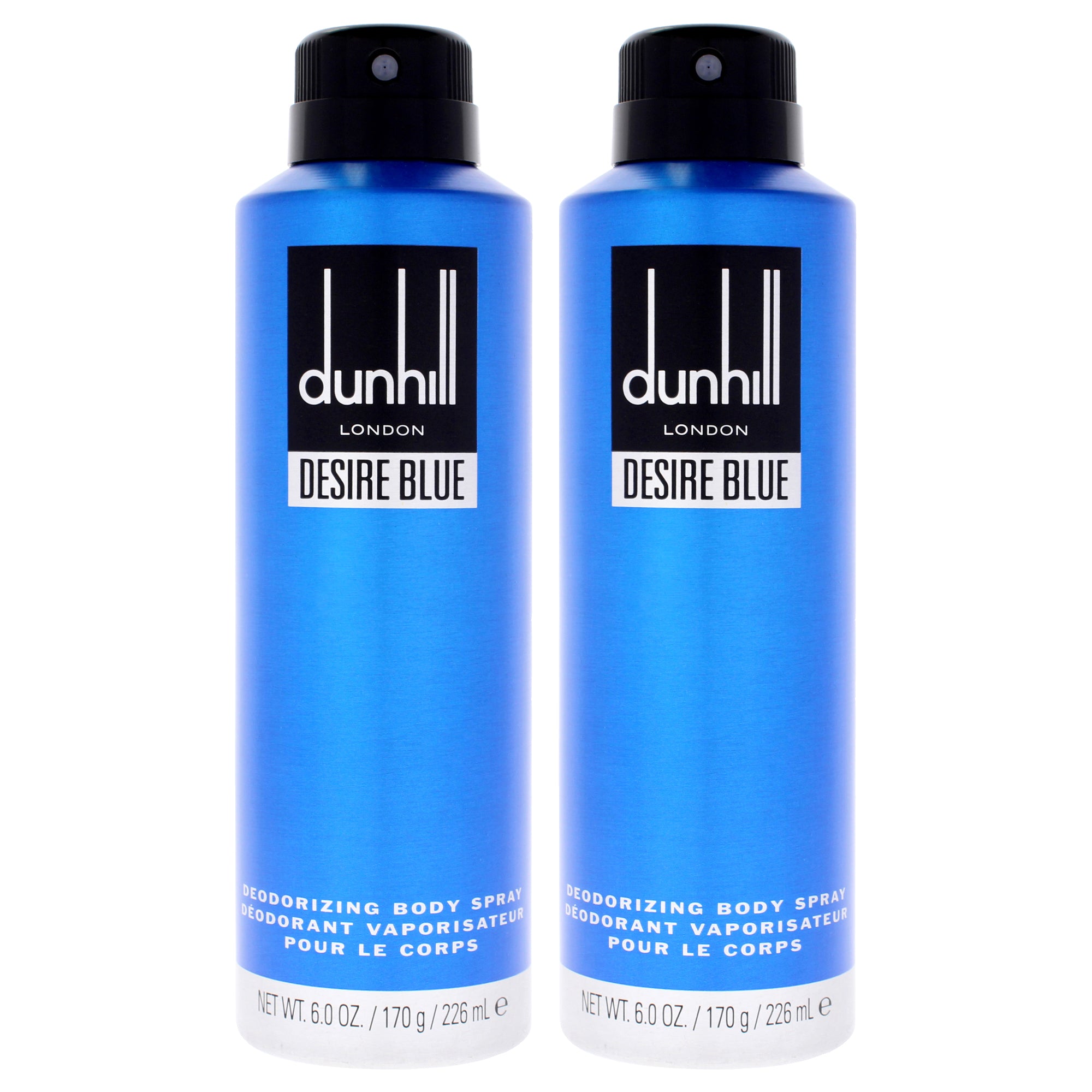 Desire Blue London by Alfred Dunhill for Men - 6.6 oz Body Spray - Pack of 2