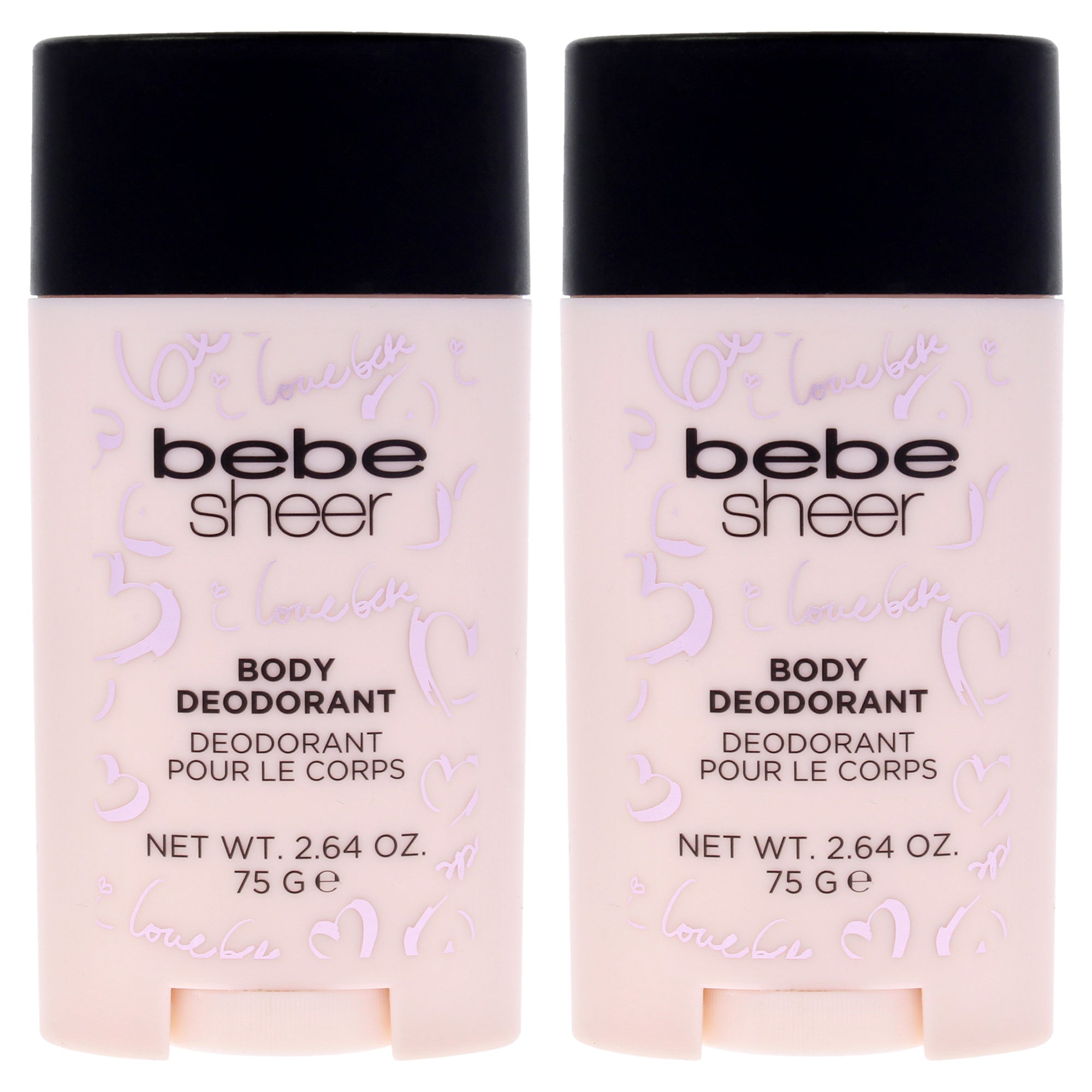 Bebe Sheer by Bebe for Women - 2.8 oz Deodorant Stick - Pack of 2