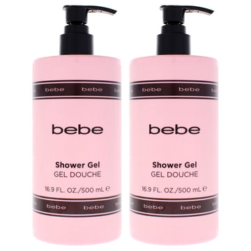Bebe Shower Gel by Bebe for Women - 16.9 oz Shower Gel - Pack of 2