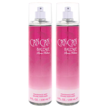 Can Can Burlesque by Paris Hilton for Women - 8 oz Body Mist - Pack of 2
