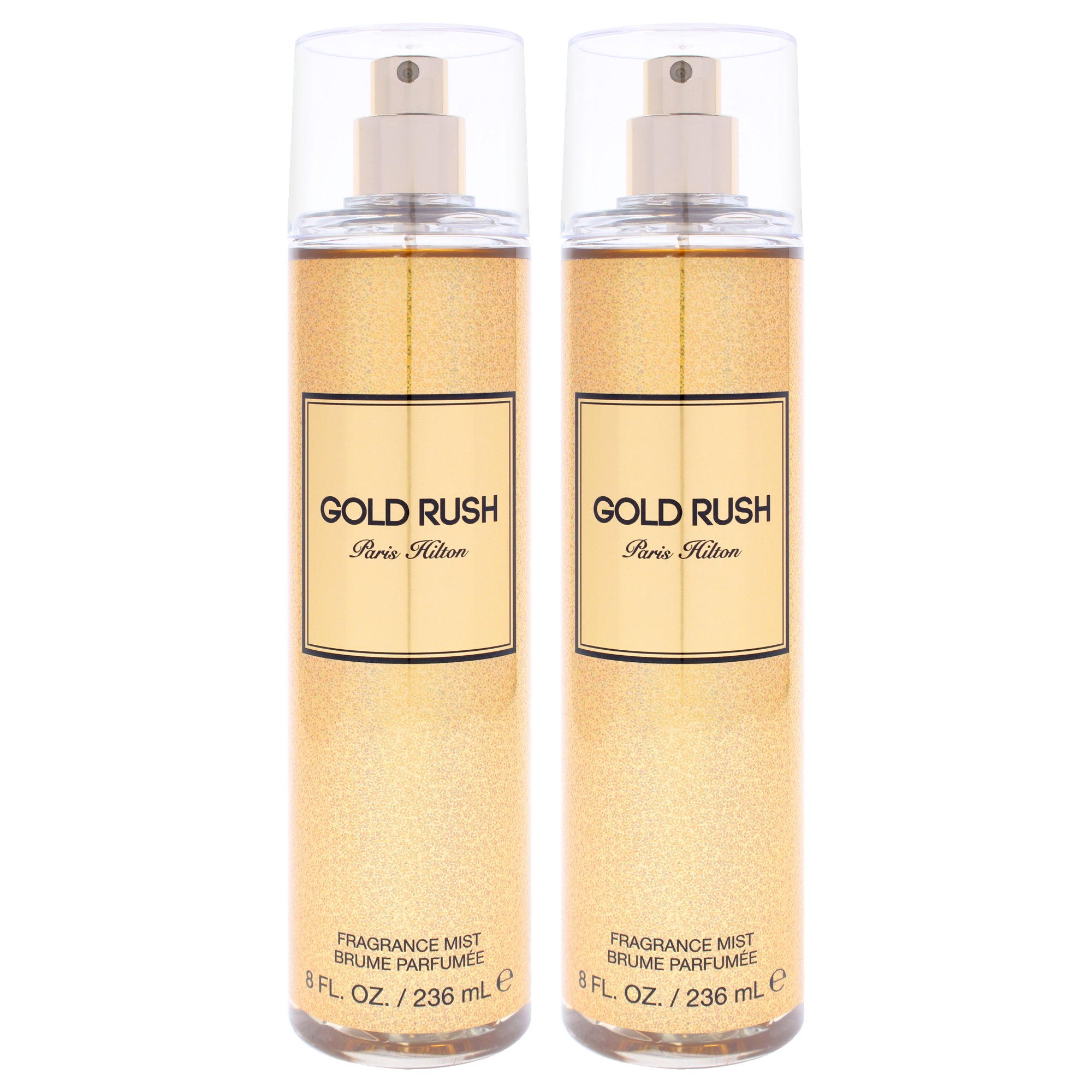 Gold Rush by Paris Hilton for Women - 8 oz Body Mist - Pack of 2