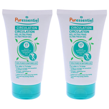 Circulation Ultra Fresh Gel by Puressentiel for Unisex - 4.22 oz Gel - Pack of 2