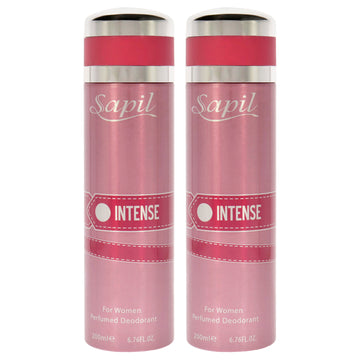 Intense by Sapil for Women - 6.76 oz Deodorant Spray - Pack of 2