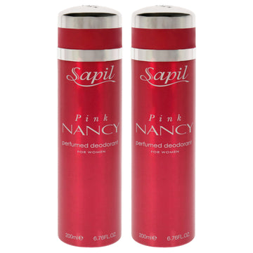 Pink Nancy by Sapil for Women - 6.76 oz Deodorant Spray - Pack of 2