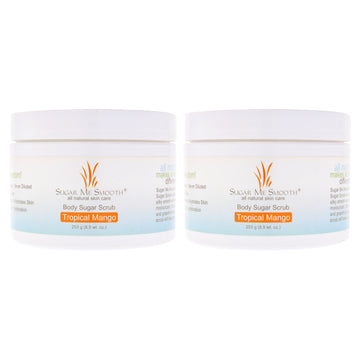 Body Sugar Scrub - Tropical Mango by Sugar Me Smooth for Unisex - 8.9 oz Scrub - Pack of 2