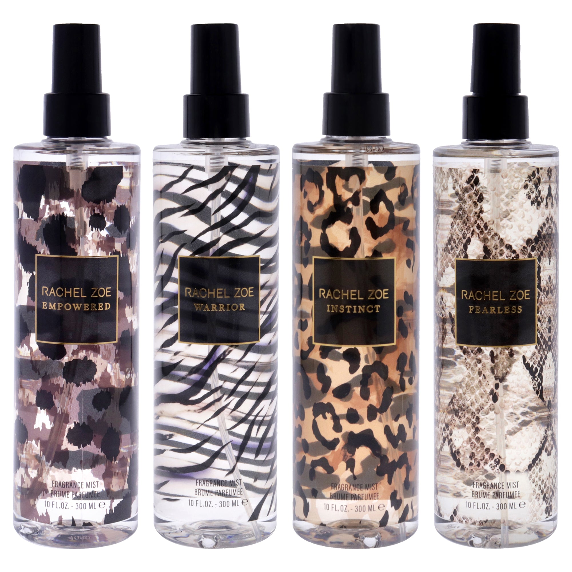Rachel Zoe Kit by Rachel Zoe for Women - 4 Pc Kit 10oz Fragrance Mist - Empowered, 10oz Fragrance Mist - Warrior, 10oz Fragrance Mist - Fearless, 10oz Fragrance Mist - Instinct