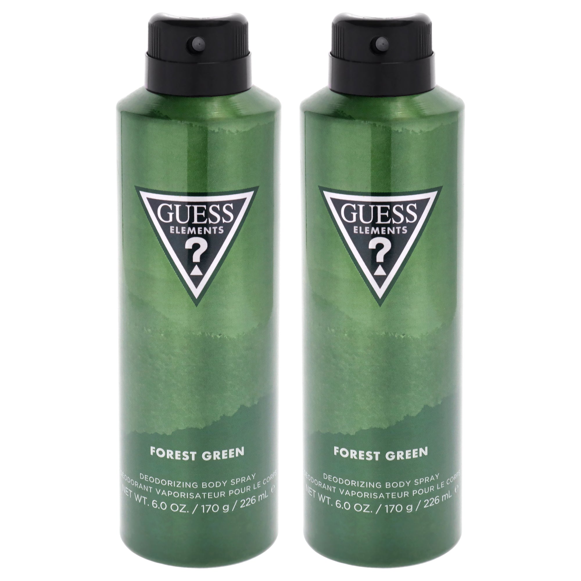 Guess Elements - Forest Green by Guess for Men - 6 oz Body Spray - Pack of 2
