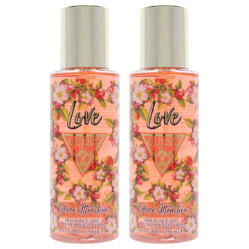 Guess Love Sheer Attraction by Guess for Women - 8.4 oz Fragrance Mist - Pack of 2