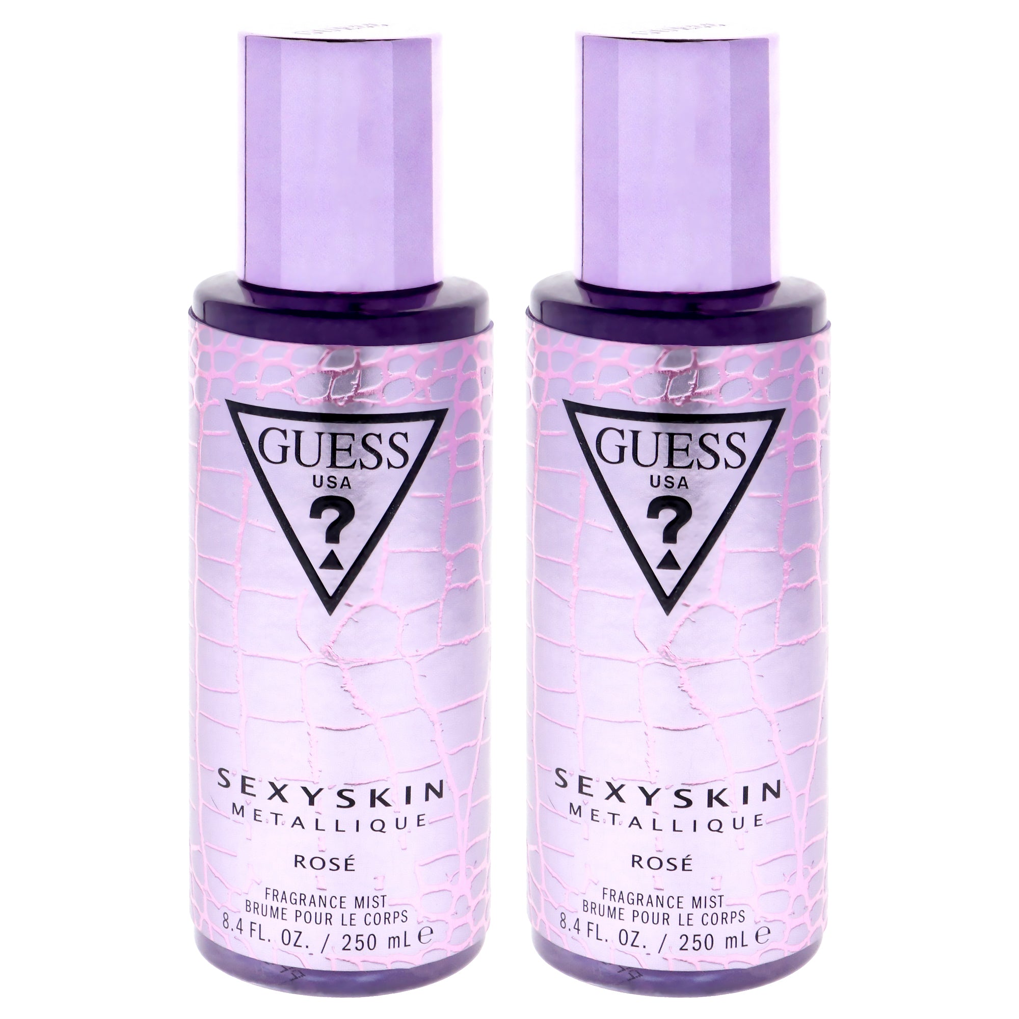Guess Sexy Skin Metallique - Rose by Guess for Women - 8.4 oz Fragrance Mist - Pack of 2