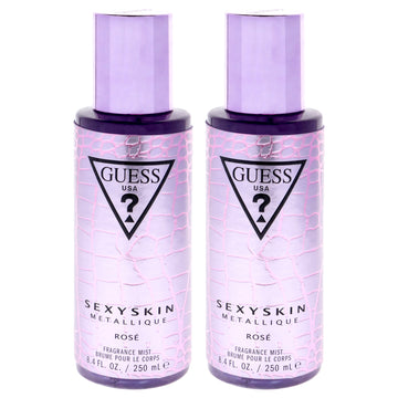 Guess Sexy Skin Metallique - Rose by Guess for Women - 8.4 oz Fragrance Mist - Pack of 2