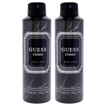 Guess Uomo by Guess for Men - 6 oz Body Spray - Pack of 2