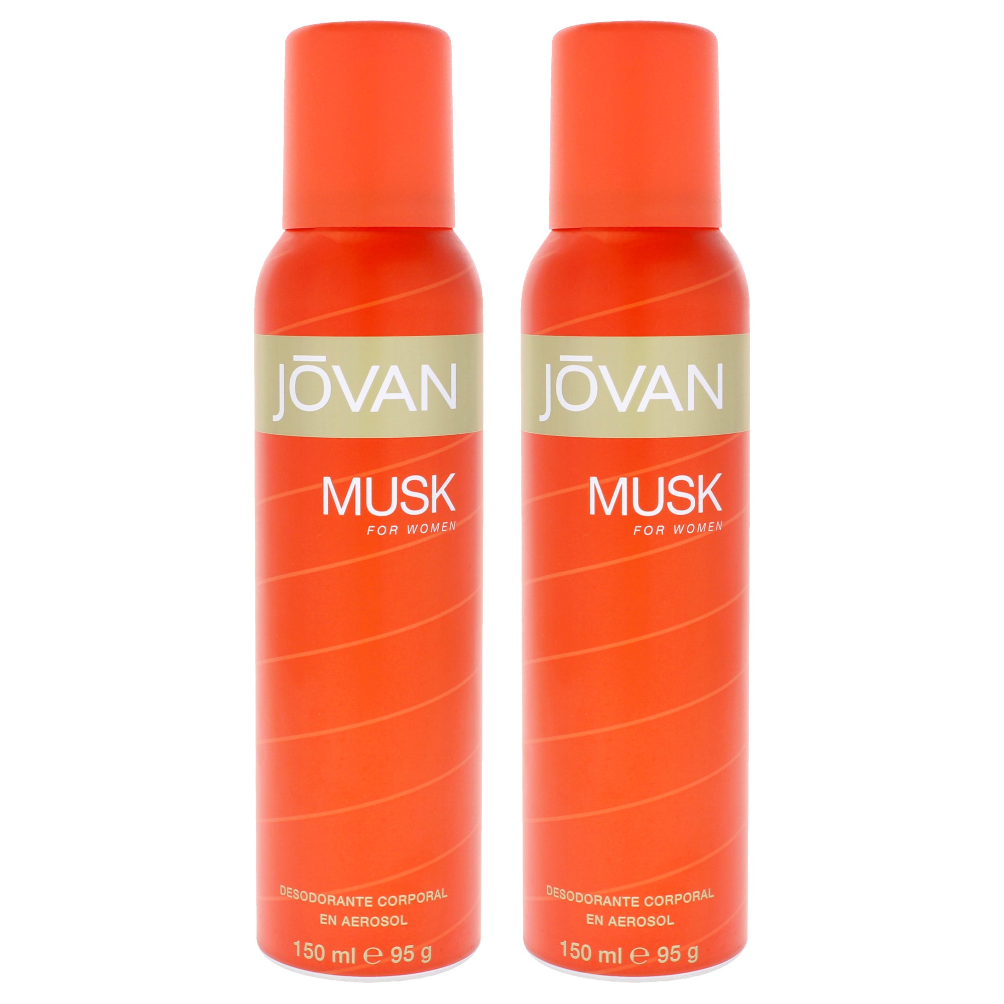 Jovan Musk by Jovan for Women - 5 oz Deodorant Spray - Pack of 2