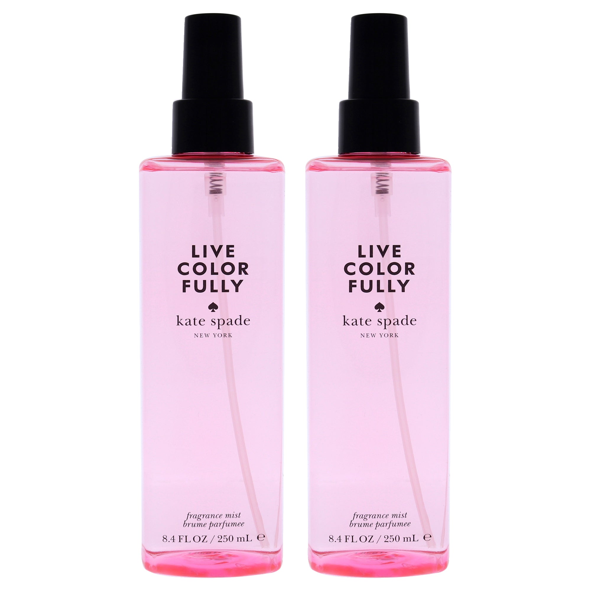Live Colorfully Body Spray by Kate Spade for Women - 8.4 oz Fragrance Mist - Pack of 2