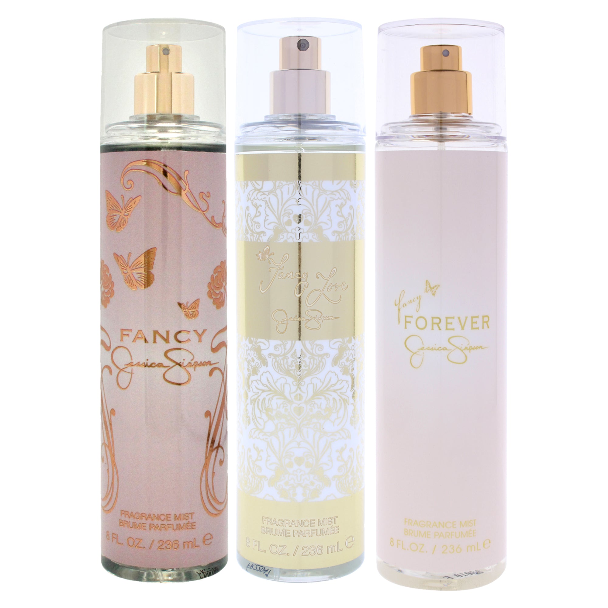 Fancy Kit by Jessica Simpson for Women - 3 Pc Kit 8oz Fragrance Mist - Fancy Forever, 8oz Fragrance Mist - Fancy Love, 8oz Fragrance Mist