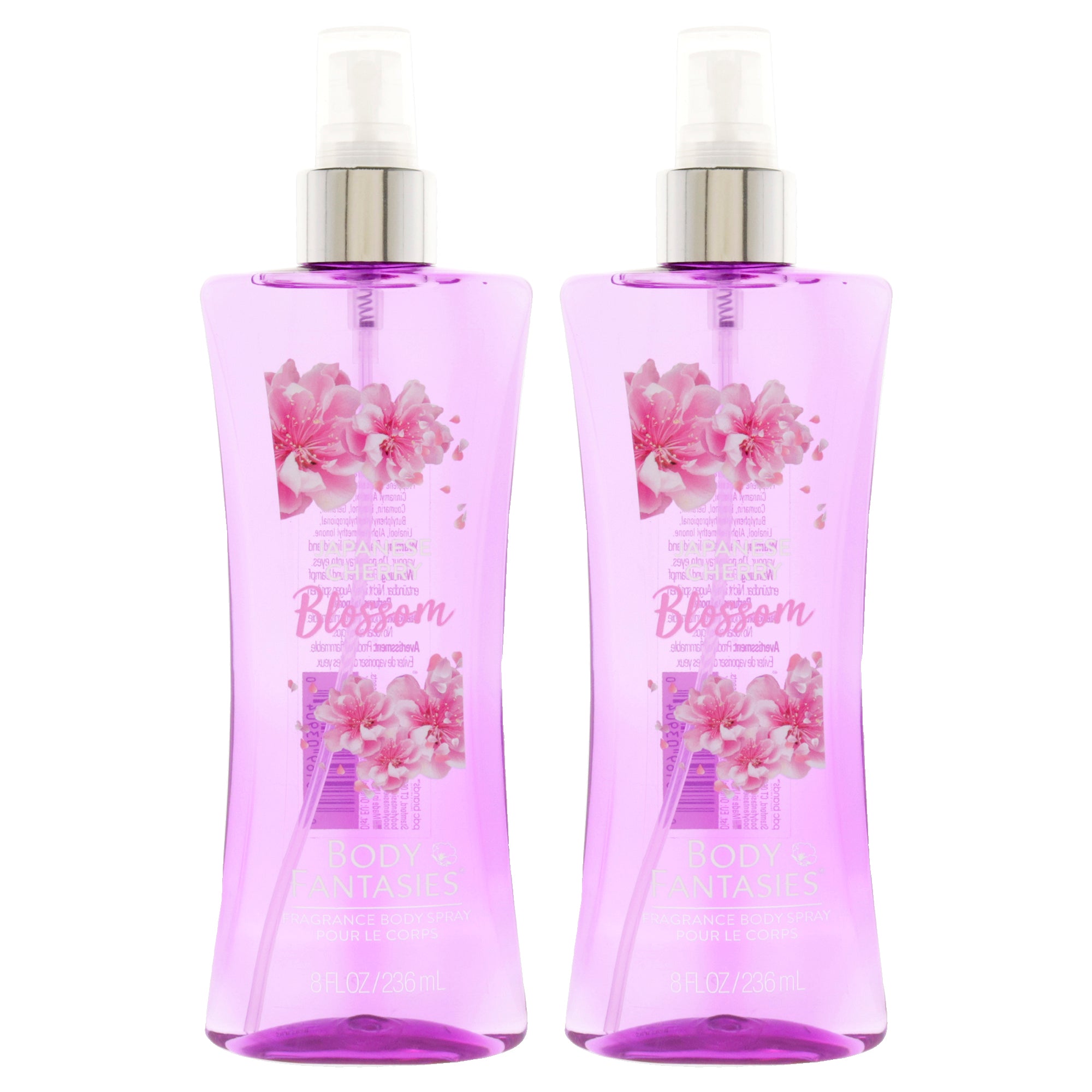Signature Japanese Cherry Blossom Fragrance Body Spray by Body Fantasies for Women - 8 oz Body Spray - Pack of 2