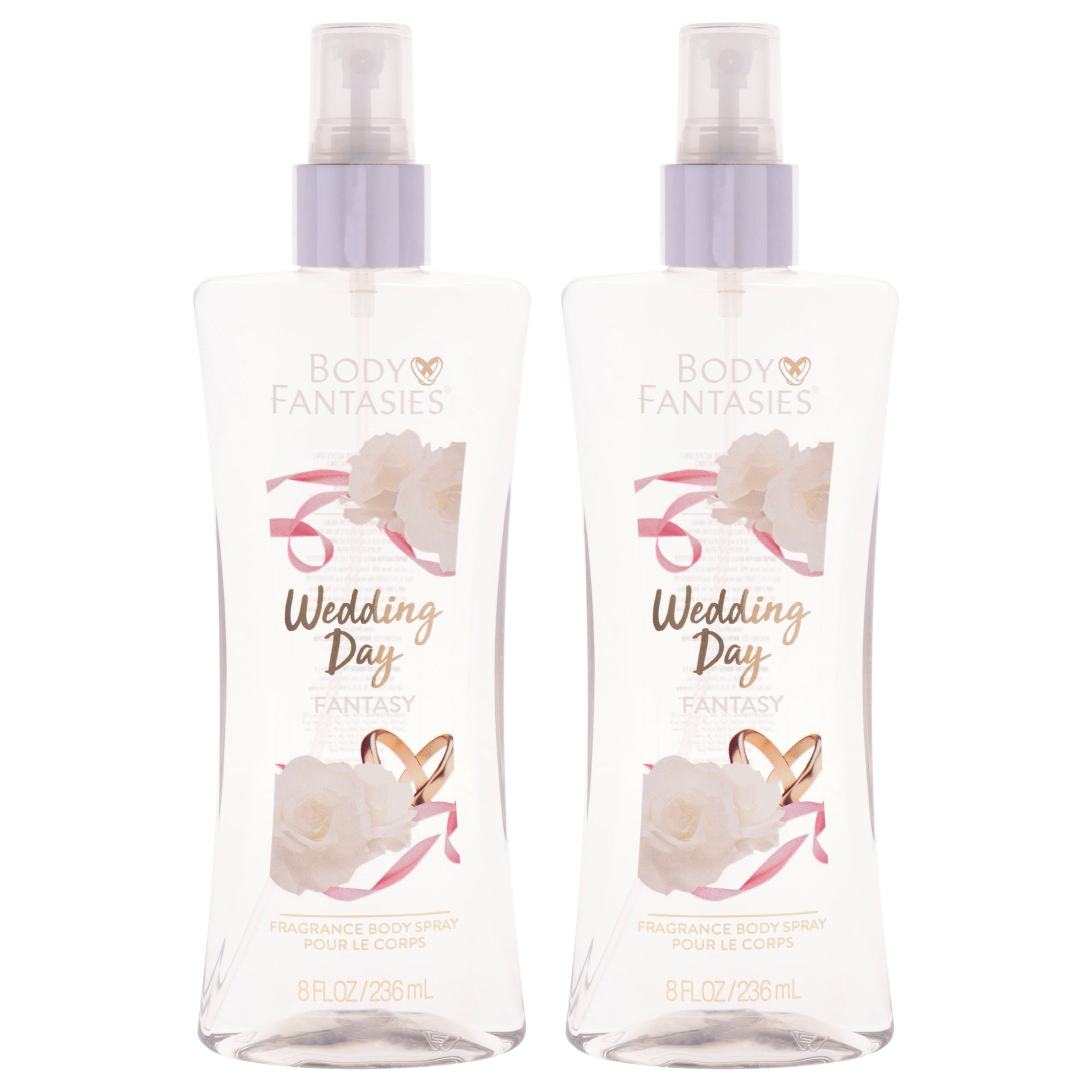 Signature Wedding Day Fragrance Body Spray by Body Fantasies for Women - 8 oz Body Spray - Pack of 2