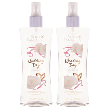 Signature Wedding Day Fragrance Body Spray by Body Fantasies for Women - 8 oz Body Spray - Pack of 2