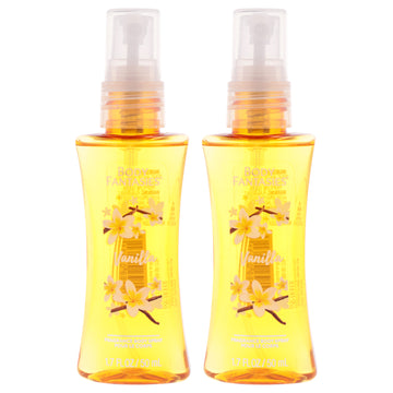 Vanilla Body Spray by Body Fantasies for Women - 1.7 oz Body Spray - Pack of 2