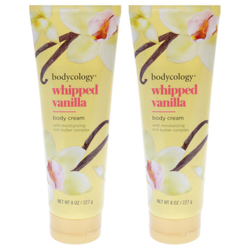 Body Cream - Whipped Vanilla by Bodycology for Women - 8 oz Body Cream - Pack of 2