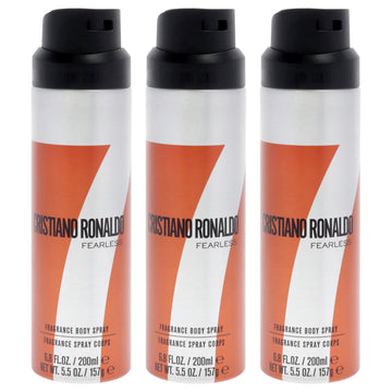 Fearless by Cristiano Ronaldo for Men - 6.8 oz Body Spray - Pack of 3