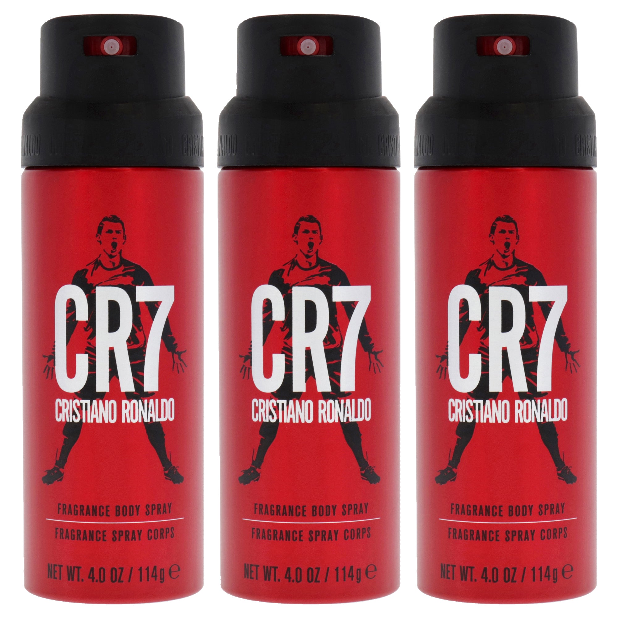CR7 by Cristiano Ronaldo for Men - 4 oz Body Spray - Pack of 3