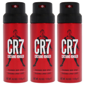 CR7 by Cristiano Ronaldo for Men - 4 oz Body Spray - Pack of 3