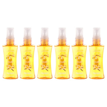 Vanilla Body Spray by Body Fantasies for Women - 1.7 oz Body Spray - Pack of 6