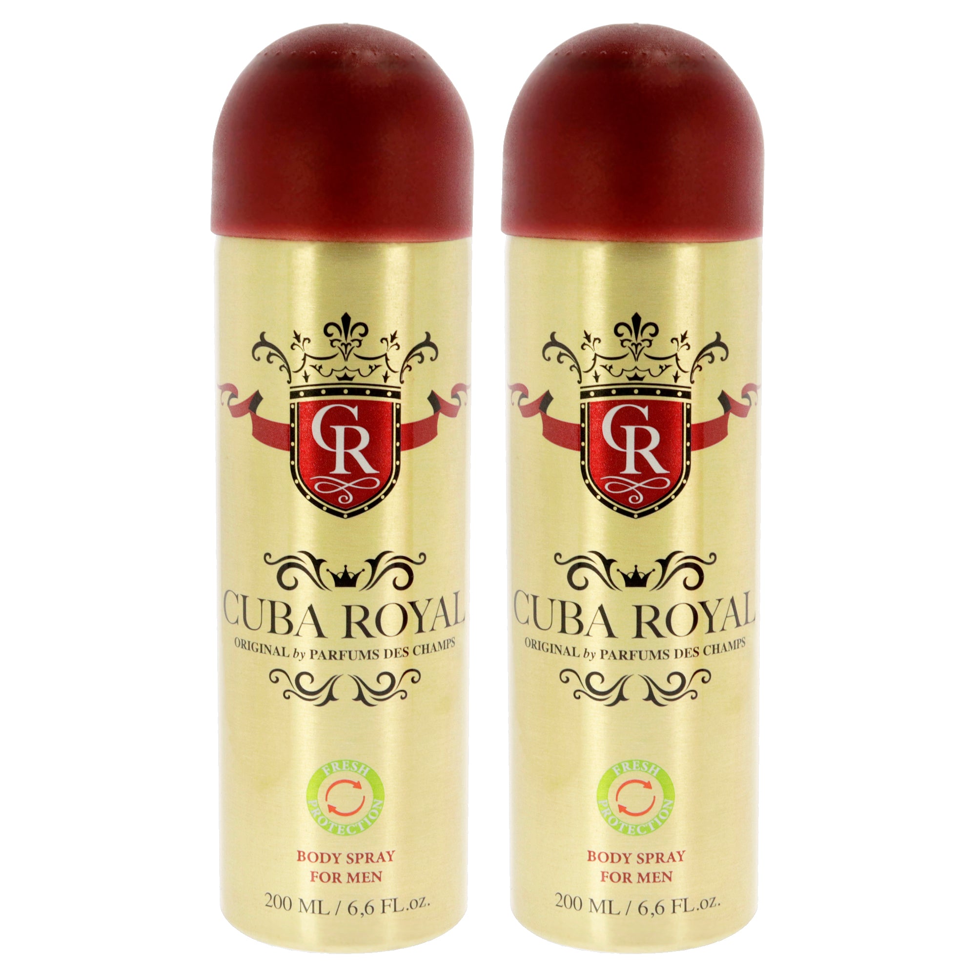 Cuba Royal by Cuba for Men - 6.6 oz Body Spray - Pack of 2