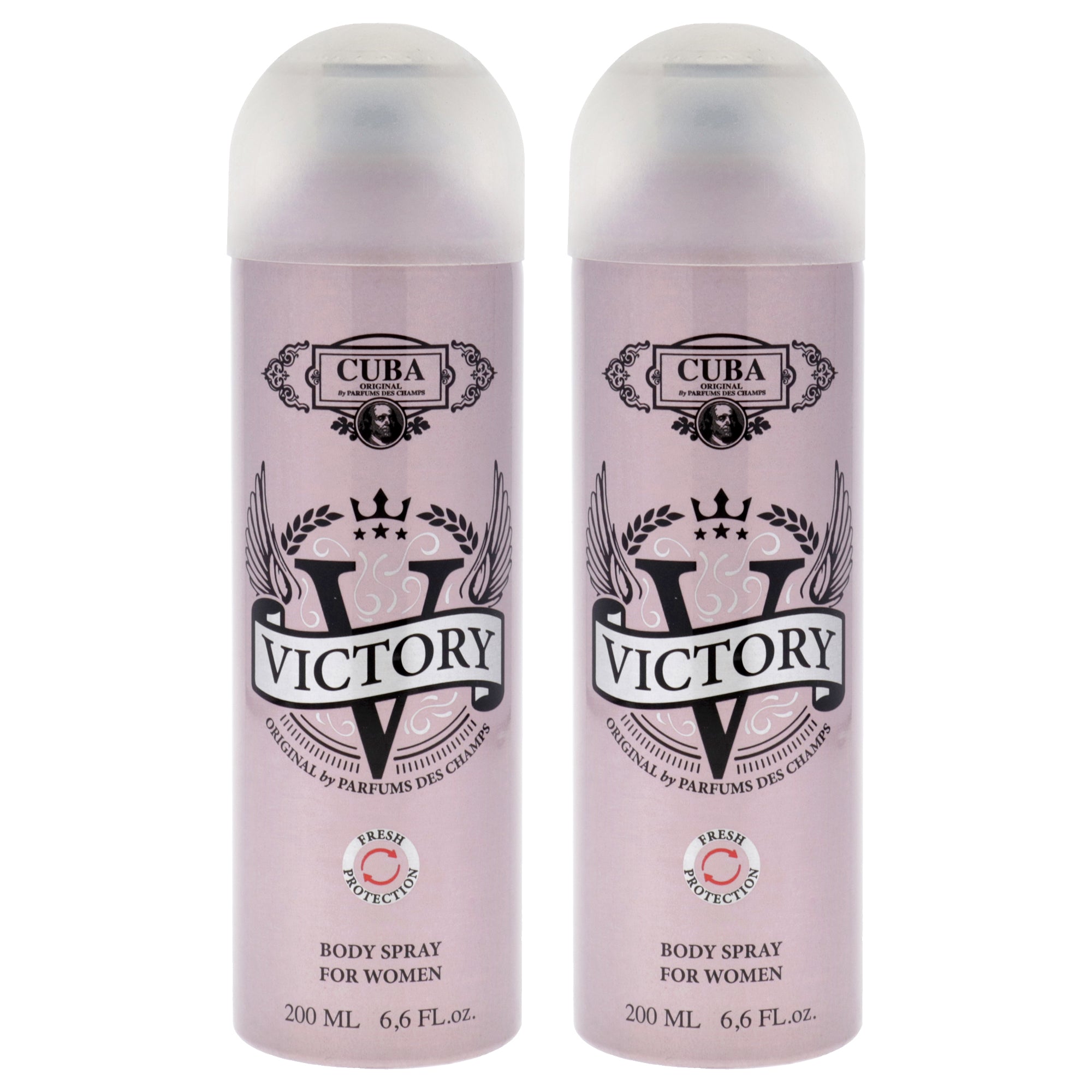 Victory by Cuba for Women - 6.6 oz Body Spray - Pack of 2