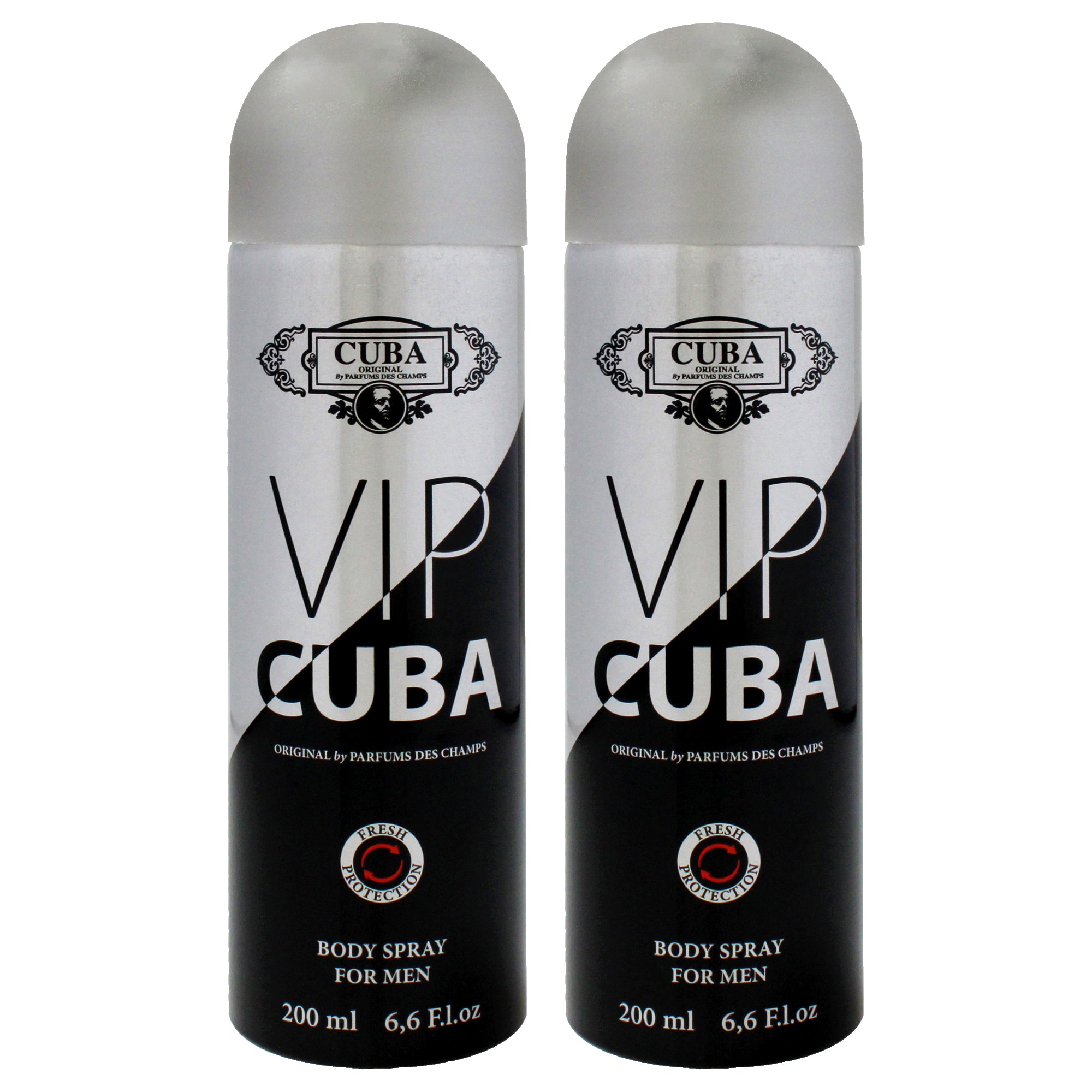 VIP by Cuba for Men - 6.6 oz Body Spray - Pack of 2
