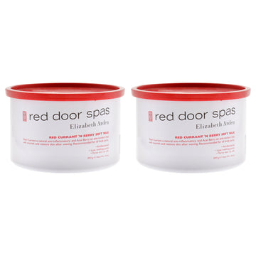 Red Door Spa Red Currant Soft Wax - Berry by Elizabeth Arden for Women - 14 oz Wax - Pack of 2