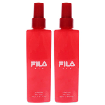 Fila Red by Fila for Men - 8.4 oz Body Spray - Pack of 2