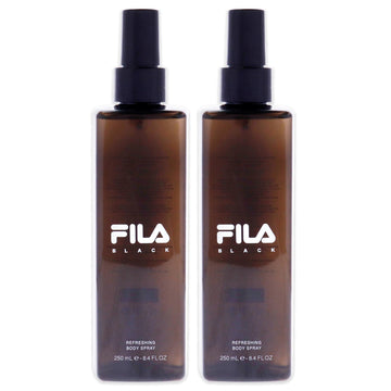 Fila Black by Fila for Men - 8.4 oz Body Spray - Pack of 2