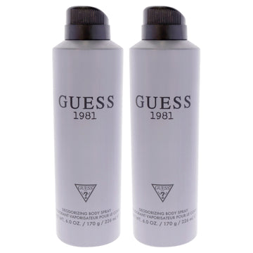 Guess 1981 by Guess for Men - 6 oz Body Spray - Pack of 2