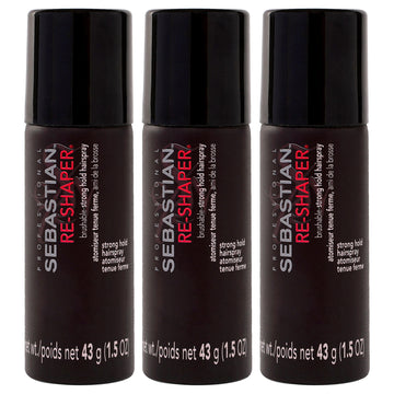 Re-Shaper Strong Hold by Sebastian for Unisex - 1.5 oz Hair Spray - Pack of 3