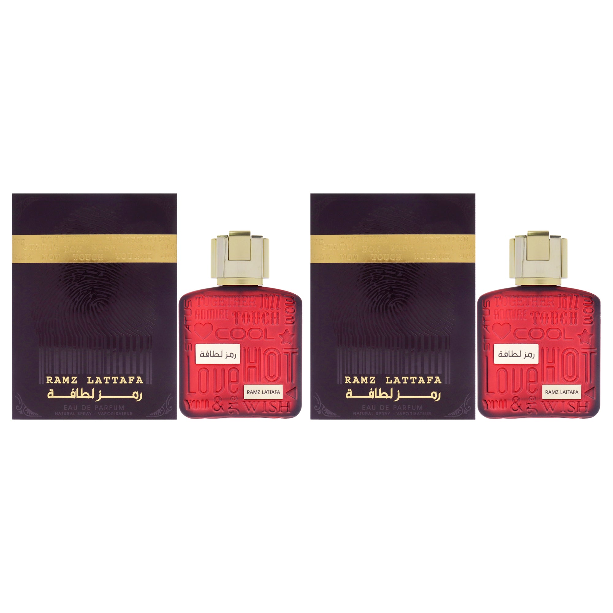 Ramz Gold by Lattafa for Women - 3.4 oz EDP Spray - Pack of 2
