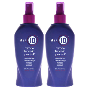 Miracle Leave In Product by Its A 10 for Unisex - 10 oz Hair Spray - Pack of 2