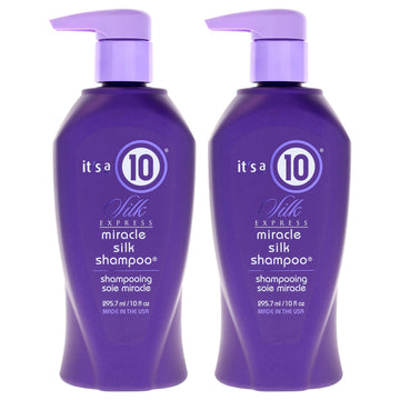 Silk Express Miracle Silk Shampoo by Its A 10 for Unisex - 10 oz Shampoo - Pack of 2