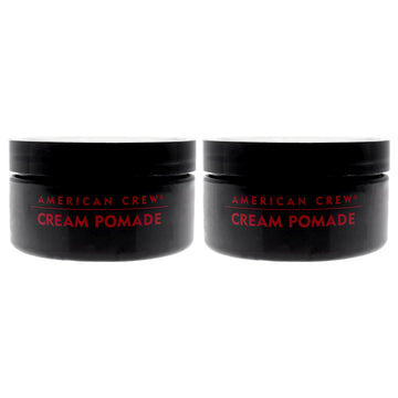 Cream Pomade by American Crew for Men - 3 oz Cream  - Pack of 2