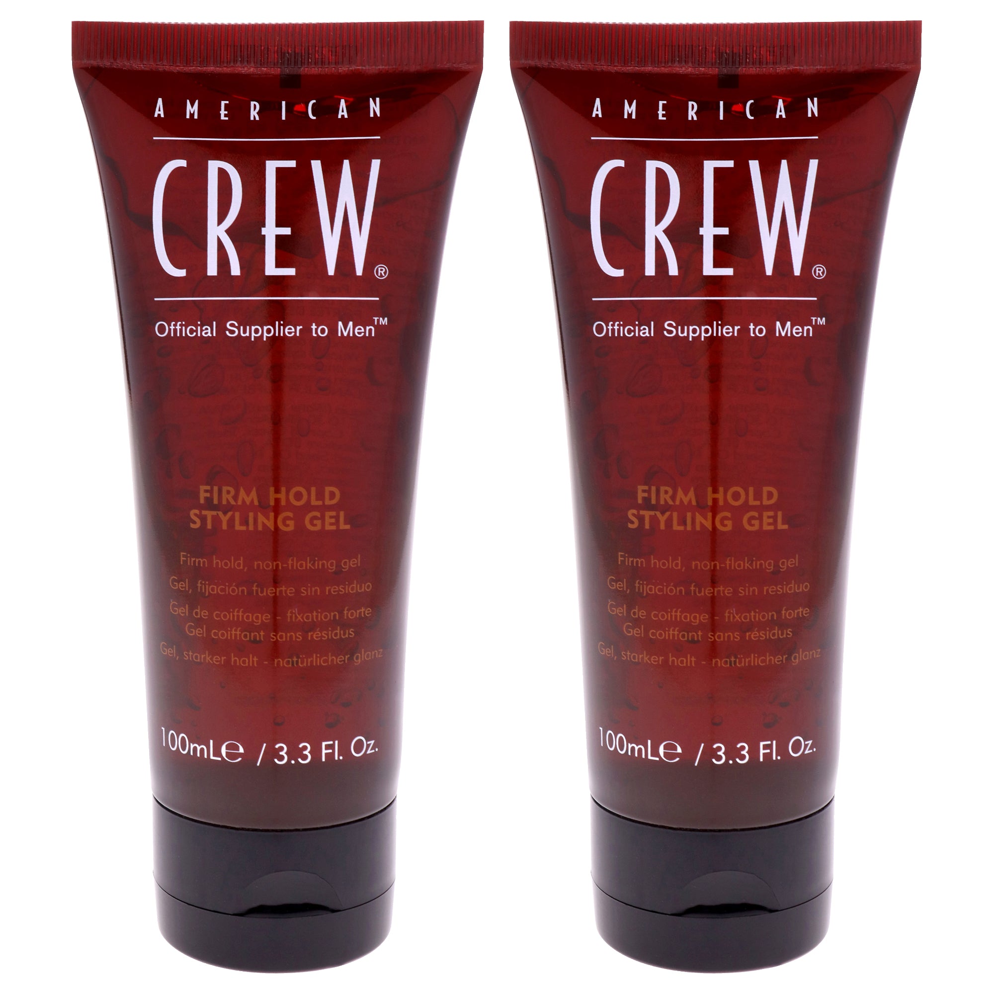 Firm Hold Styling Gel by American Crew for Men - 3.3 oz Gel  - Pack of 2