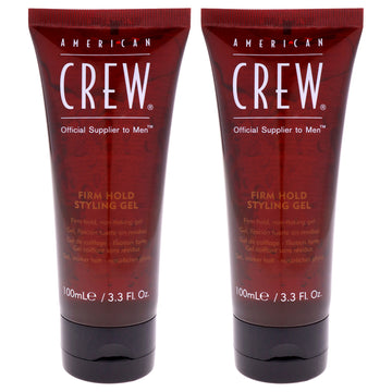 Firm Hold Styling Gel by American Crew for Men - 3.3 oz Gel  - Pack of 2