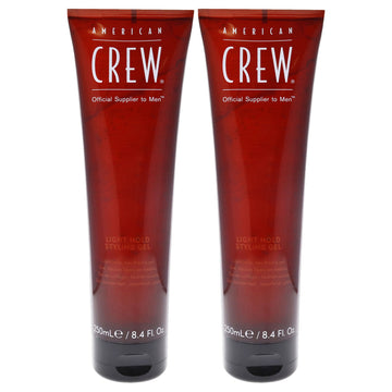 Light Hold Styling Gel by American Crew for Men - 8.4 oz Gel  - Pack of 2