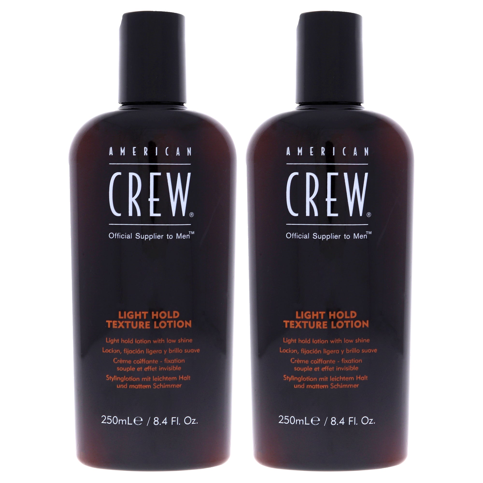 Light Hold Texture Lotion by American Crew for Men - 8.45 oz Lotion  - Pack of 2