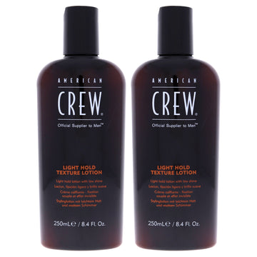 Light Hold Texture Lotion by American Crew for Men - 8.45 oz Lotion  - Pack of 2