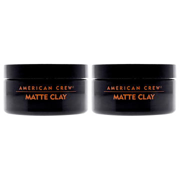 Matte Clay by American Crew for Men - 3 oz Clay  - Pack of 2