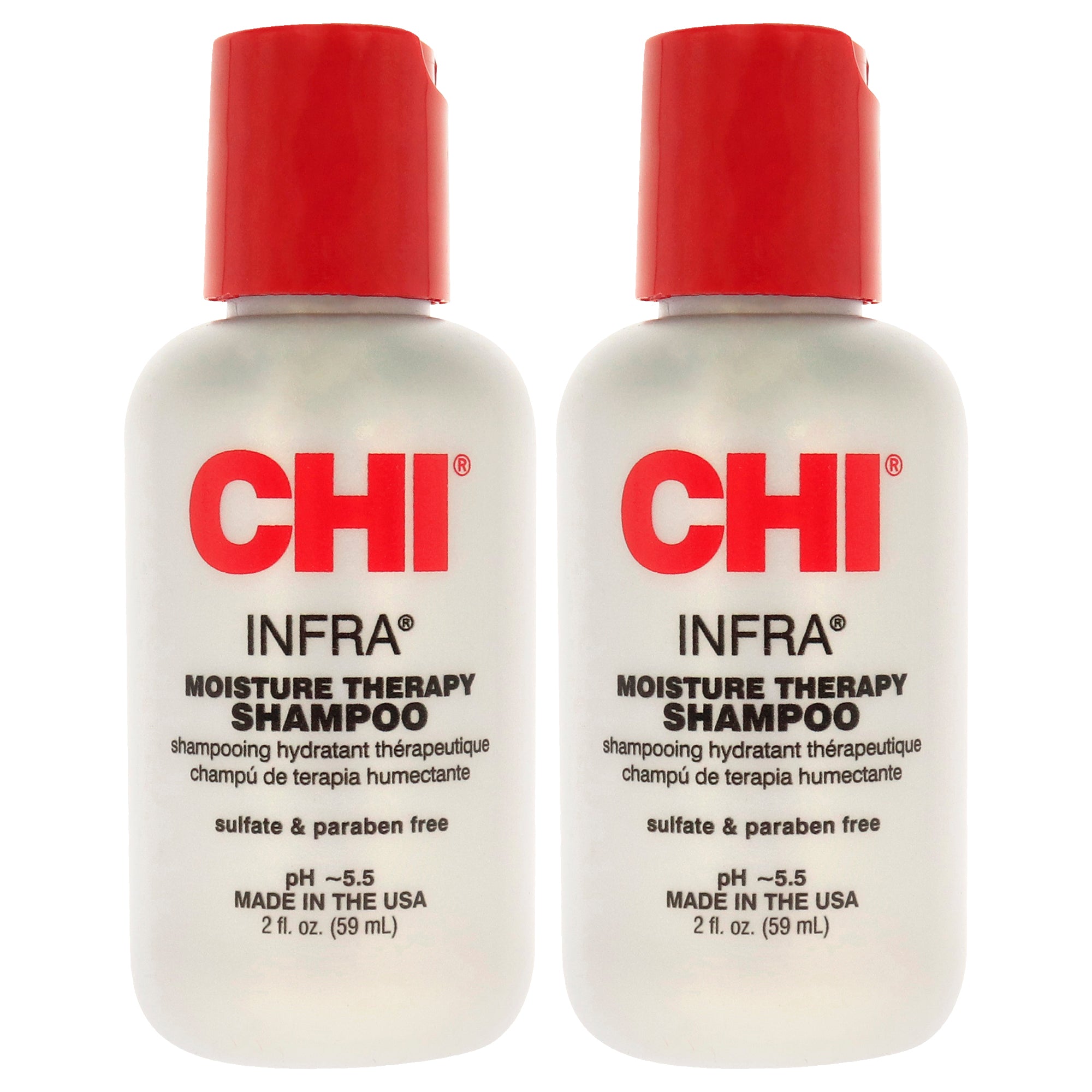 Infra Shampoo by CHI for Unisex - 2 oz Shampoo  - Pack of 2