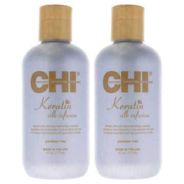 Keratin Silk Infusion by CHI for Unisex - 6 oz Treatment  - Pack of 2